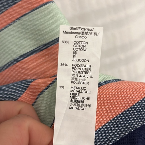 NWT- Gap women’s skirt size 10 mini striped skirt with great lines - Picture 5 of 7